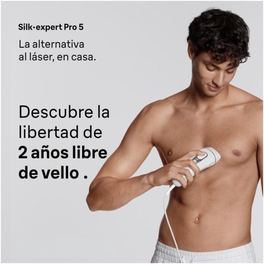 Depiladora Luz Pulsada IPL Braun Silk-expert Pro 5 PL5234 10 Niveles 2 Cabezales