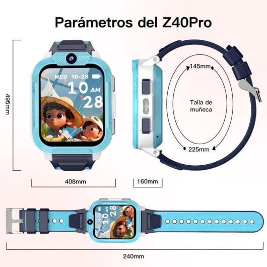 Blackview Z40 Pro GPS 1,85" Azul Correa Talla Única IP68