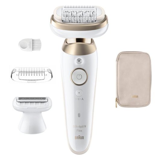 Depiladora Elétrica Braun Silk-épil 9 Flex 9-060 sem Fios 2 Velocidades 2 Cabeças Seco e Húmido