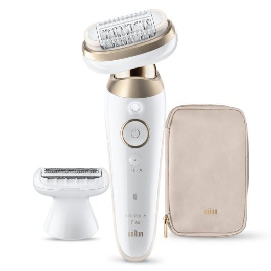 Depiladora Elétrica Braun Silk-épil 9 Flex 9-060 sem Fios 2 Velocidades 2 Cabeças Seco e Húmido