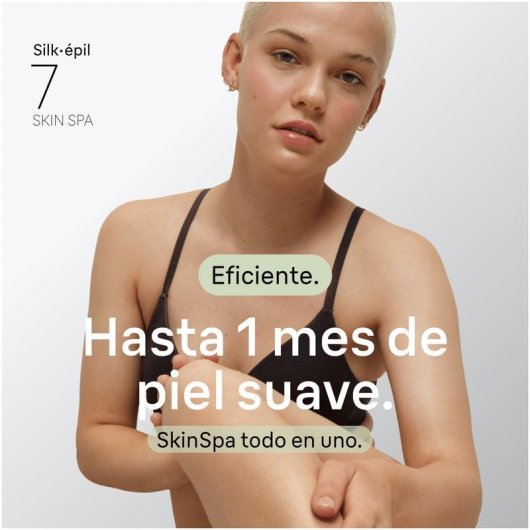 Depiladora Eléctrica Braun Silk-épil 7 7-081 Inalámbrica 2 Velocidades 6 Cabezales Seco y Húmedo