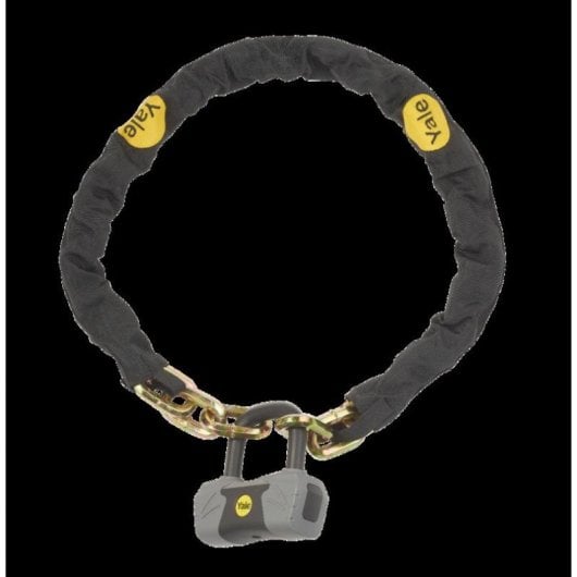 Candado de Cadena Yale para Bicicleta 1,1 m con Llave y Cerradura de Titanio Oro