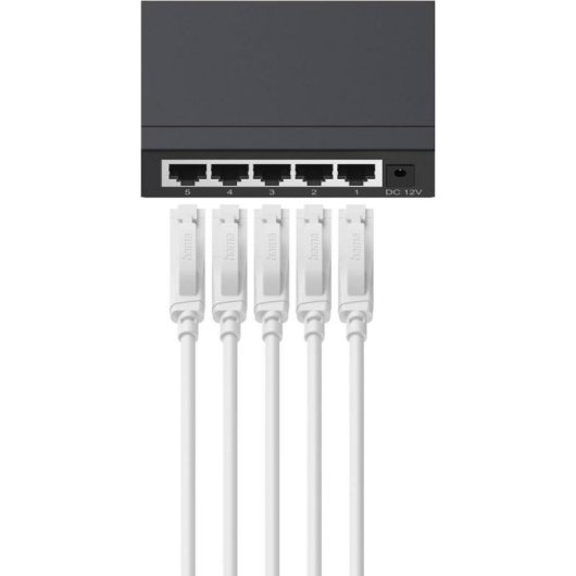 Switch Hama 5 Ports Gigabit Ethernet Unmanaged Desktop