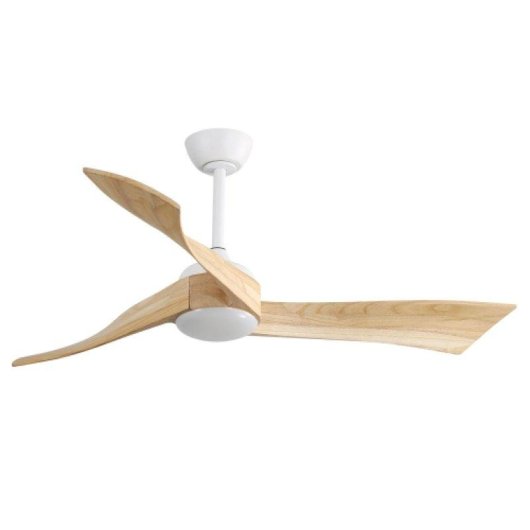 Ventilador de Techo con Luz Rolipo 18W 132cm 6 Velocidades Motor DC Mando Temporizador Función Invierno