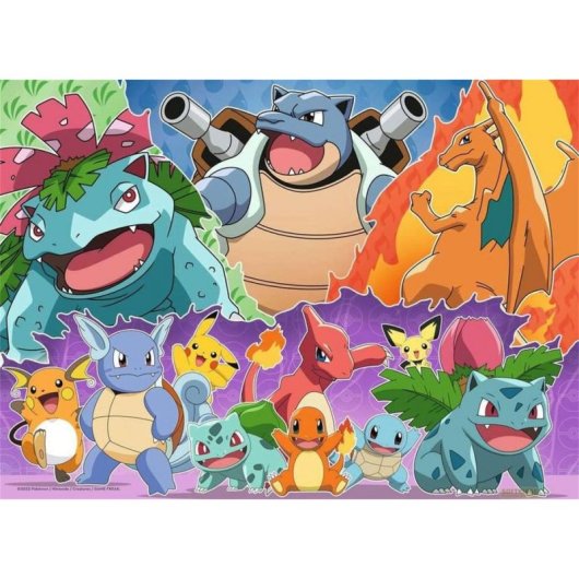 Puzzle Ravensburger Pokémon-Kumpels 4x100 Pezzi Bambini 5 anni