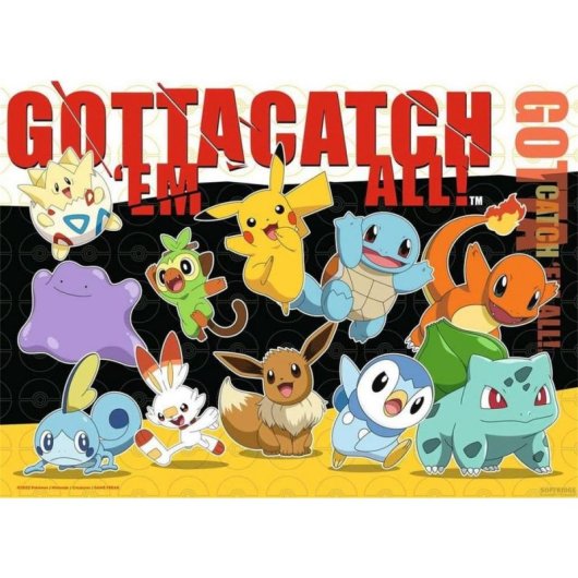 Puzzle Ravensburger Pokémon-Kumpels 4x100 Pezzi Bambini 5 anni