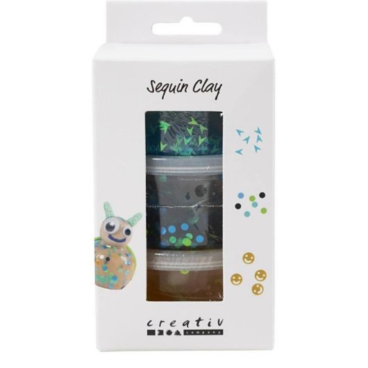 Set de Massa de Modelar com Purpurina Creativ Company Multicolor