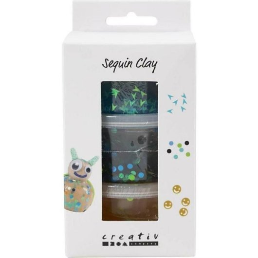Set de Massa de Modelar com Purpurina Creativ Company Multicolor