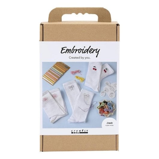Kit de bordado para crianças Creativ Company multicolor