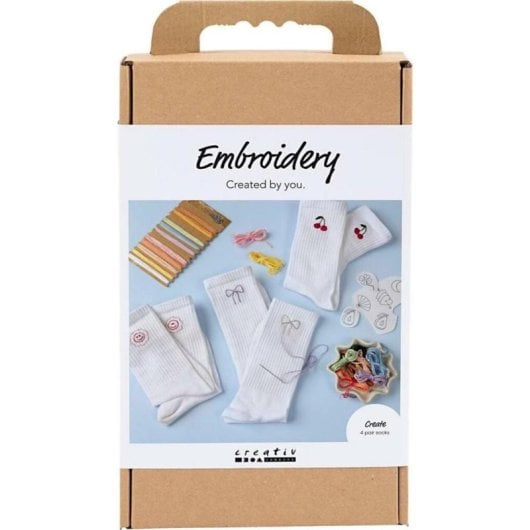 Kit de bordado para crianças Creativ Company multicolor