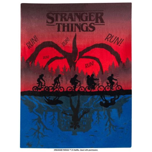 Manta eléctrica Imetec CaldoPlaid Stranger Things 120x160 cm 6 niveles calefacción