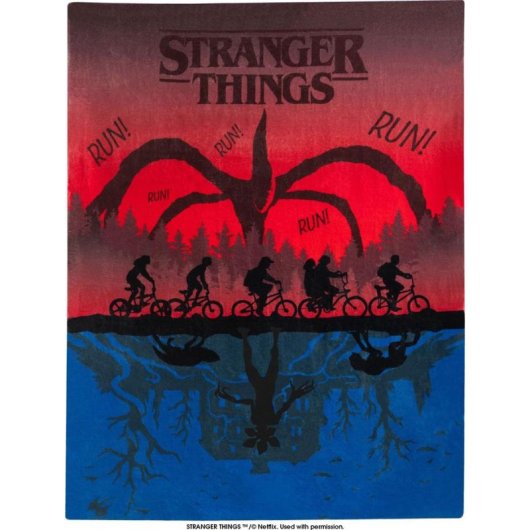 Manta eléctrica Imetec CaldoPlaid Stranger Things 120x160 cm 6 niveles calefacción
