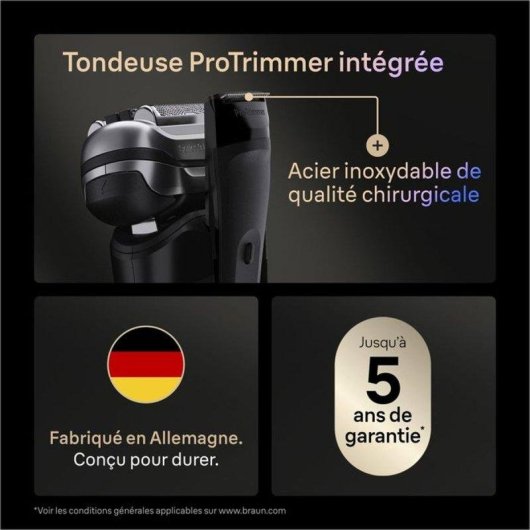 Afeitadora Facial Braun Series 9 Pro+ 9610S Inalámbrica 60min Seco y Mojado 5 Láminas Carga Rápida