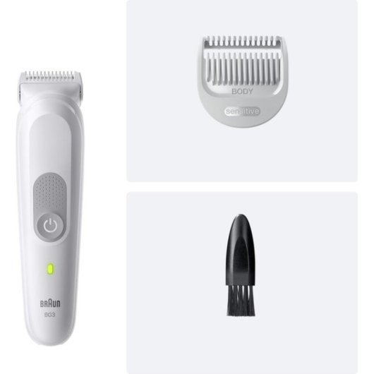 Afeitadora Corporal Braun Series 3 80789711 Inalámbrica 80min Seco y Mojado 1 Peine SkinGuard