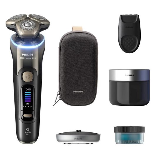 Afeitadora Facial Philips i9000 Prestige Ultra XP9405/31 Inalámbrica 60min Seco y Mojado 3 Cuchillas Carga Rápida