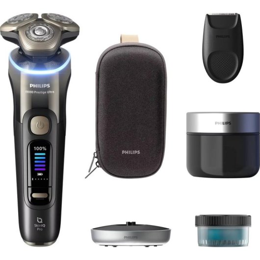 Afeitadora Facial Philips i9000 Prestige Ultra XP9405/31 Inalámbrica 60min Seco y Mojado 3 Cuchillas Carga Rápida