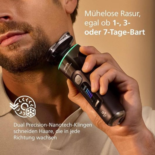 Afeitadora Facial Philips i9000 Prestige Ultra XP9405/31 Inalámbrica 60min Seco y Mojado 3 Cuchillas Carga Rápida