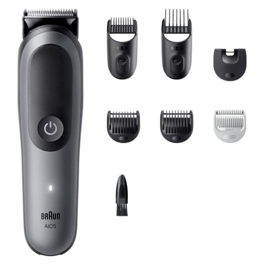 Multifunktions-Haarschneider Braun 80789911 Kabellos 120min 21 Längen 6 Aufsätze Wasserdicht Schnellladung