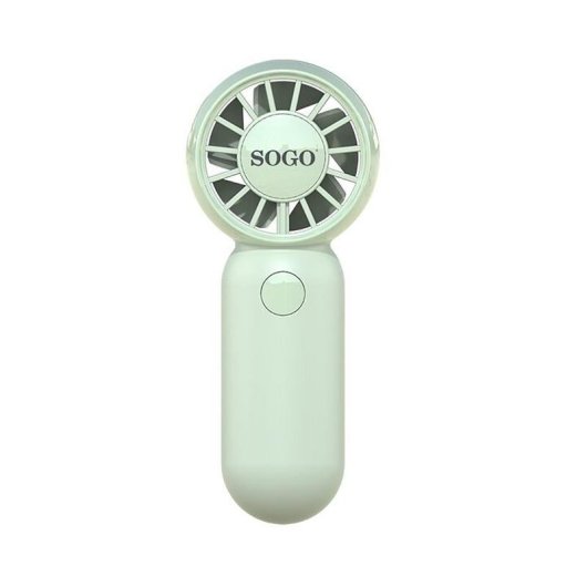 Mini Ventilador de Mano SOGO VEN-SS-21145-GR 3W 3 Velocidades Motor BLDC Recargable Silencioso
