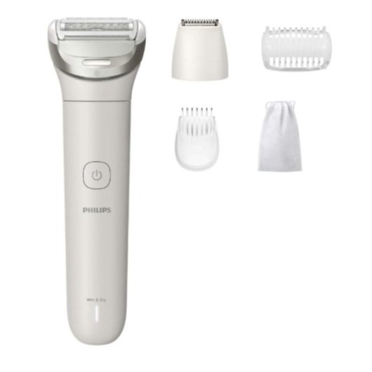 Afeitadora Corporal Philips 8000 Series BRL147/00 Inalámbrica 100min Seco y Mojado 3 Láminas Estuche