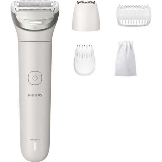 Afeitadora Corporal Philips 8000 Series BRL147/00 Inalámbrica 100min Seco y Mojado 3 Láminas Estuche