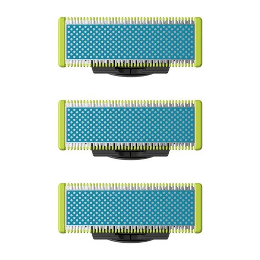 Cabeçalho para barbear Philips Norelco OneBlade QP235/50 3 unidades Azul e Verde