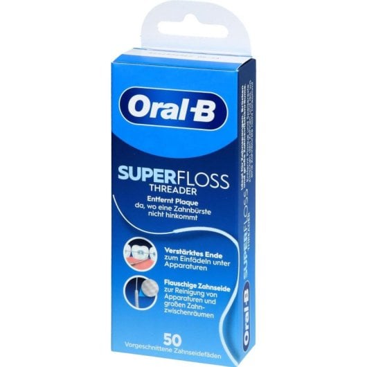 Fio dental Oral-B Superfloss plano 50 unidades