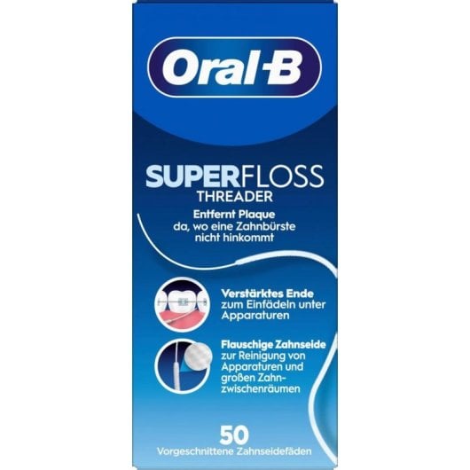 Fio dental Oral-B Superfloss plano 50 unidades