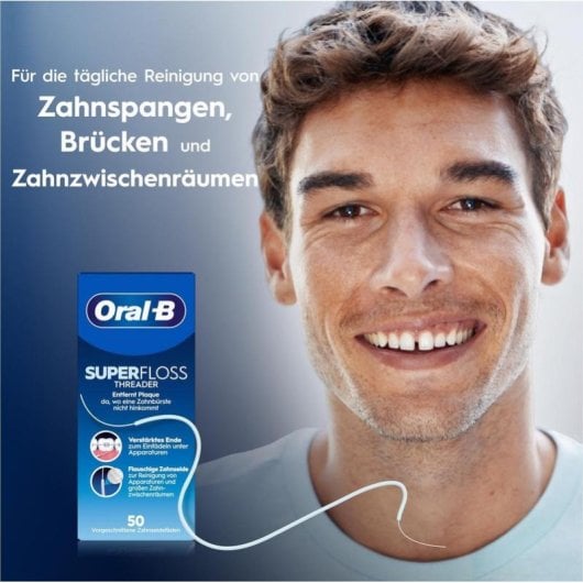 Fio dental Oral-B Superfloss plano 50 unidades