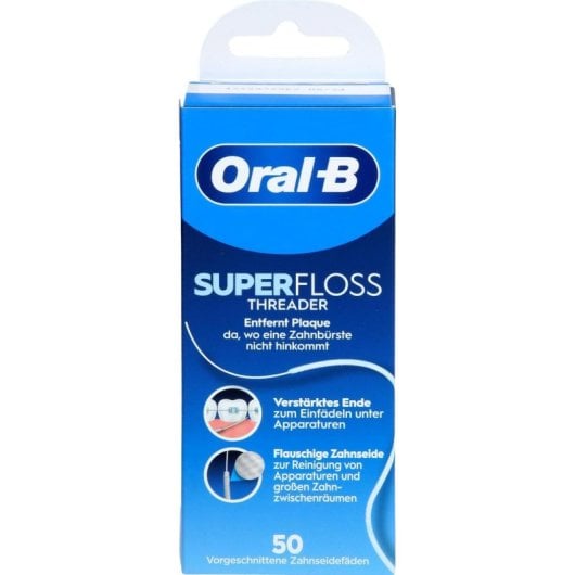Fio dental Oral-B Superfloss plano 50 unidades