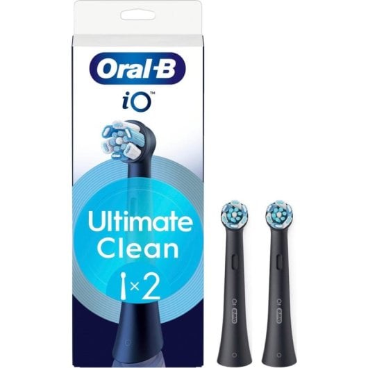 Brossette Dentaire Oral-B iO Ultra Clean 2 Unités Noir Dureté Moyenne