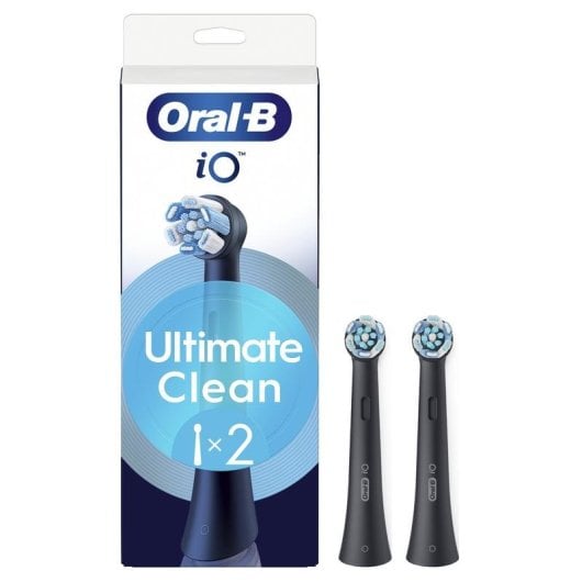 Brossette Dentaire Oral-B iO Ultra Clean 2 Unités Noir Dureté Moyenne