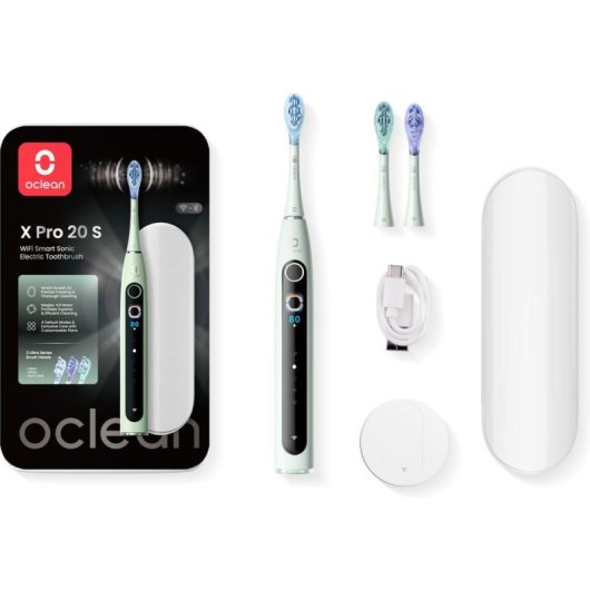 Cepillo de Dientes Sónico Clean Oclean X Pro 20 S 5 Modos 3 Cabezales Temporizador