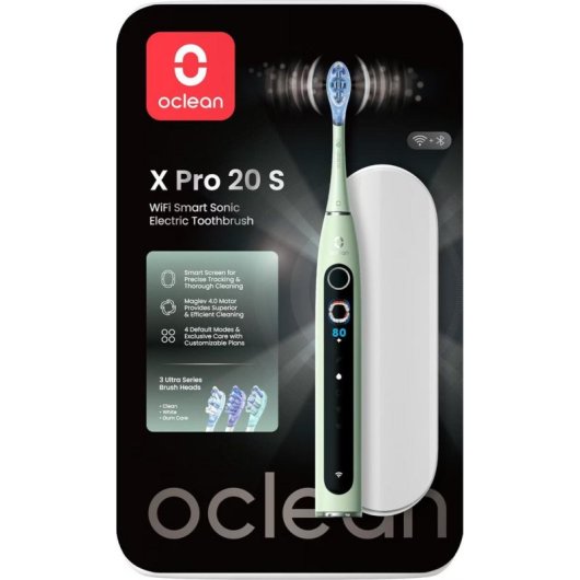 Cepillo de Dientes Sónico Clean Oclean X Pro 20 S 5 Modos 3 Cabezales Temporizador