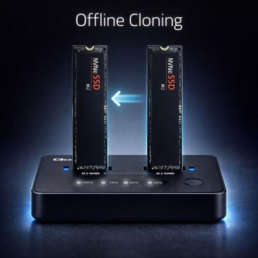 Docking Station M.2 NVMe Qoltec USB-C 20 Gbit/s Klon