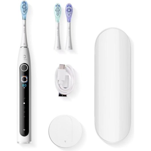 Brosse à Dents Oscillante Clean X Pro 20 4 Modes 3 Embouts IA Étui USB