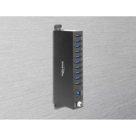 Hub Delock 10 Ports 5 Gbps Modell 60792 Industriemontage robust