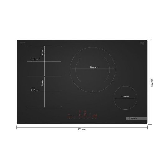 Induktionskochfeld Bosch mit DirectSelect und Sensor PerfectFry Plus