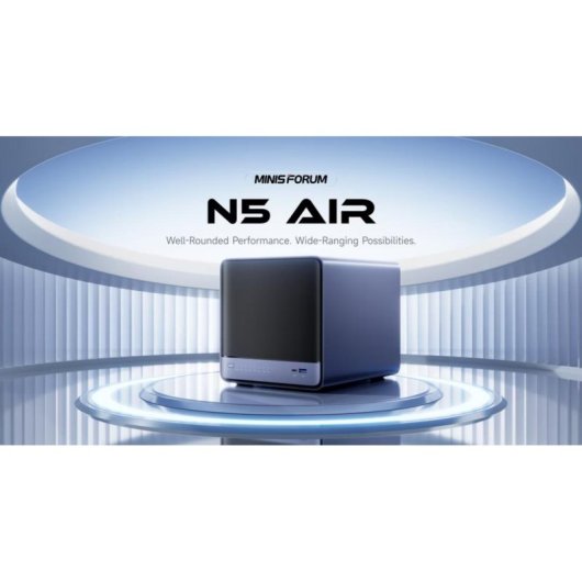 NAS Minisforum N5 Air AMD Ryzen 7 255 8 núcleos hasta 150TB RAID Docker