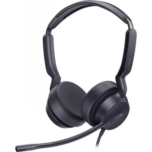 Auriculares Yealink UH 42 con cable USB-C On Ear para oficina, micrófono y control volumen negro