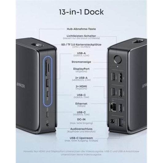 Docking Station Anker Nano 13-in-1 USB-C Triple Display