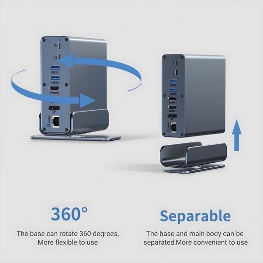 Docking Station USB-C 16-in-1 Value 4K60 HDMI DisplayPort Ethernet Gigabit