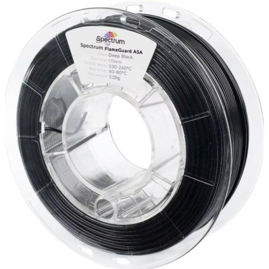 Filamento ASA Spectrum FlameGuard 81441 Nero 1,75 mm Alta Resistenza