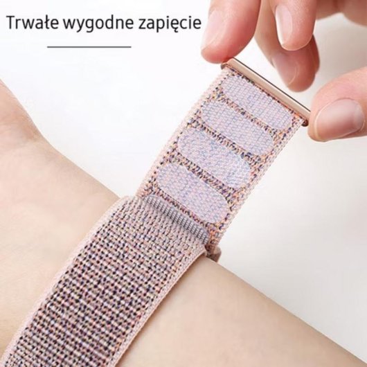 Cinturino Usams per Apple Watch Oro Rosa Nylon TPU