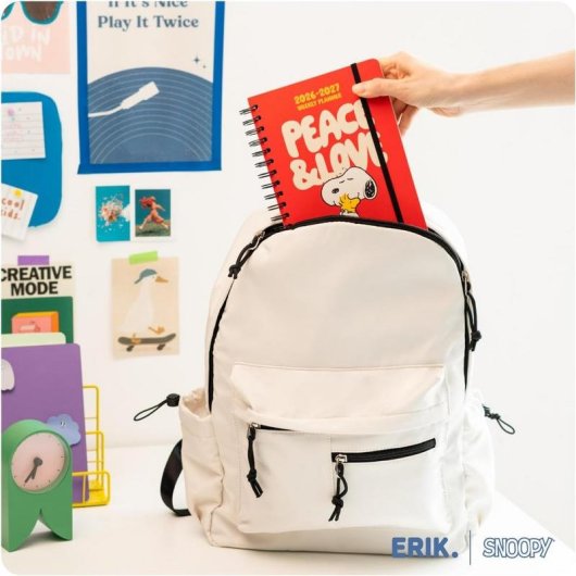 Agenda escolar Grupo Erik Snoopy A5 de semana vista con tapa dura