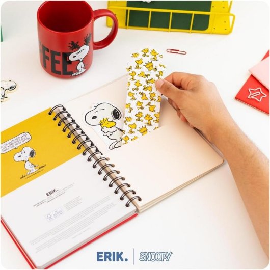 Agenda escolar Grupo Erik Snoopy A5 de semana vista con tapa dura
