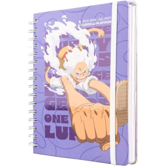 Agenda Escolar One Piece Gear 5 Semana Vista A5 12 Meses 2026/2027