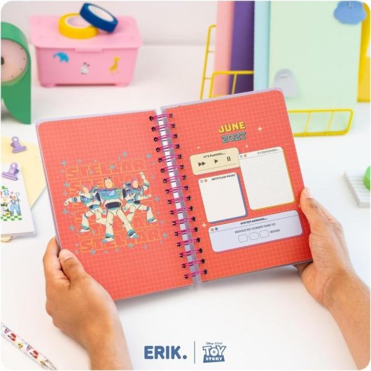 Agenda Scolaire 2026/2027 Vue Hebdomadaire A5 12 Mois Disney Toy Story 5