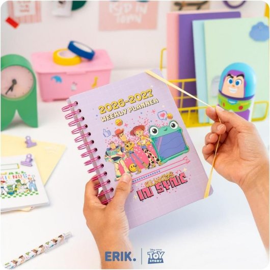 Agenda Scolaire 2026/2027 Vue Hebdomadaire A5 12 Mois Disney Toy Story 5