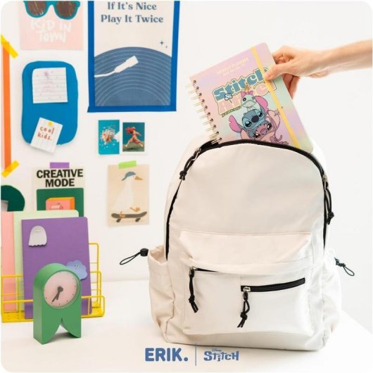Agenda scolaire Groupe Erik Stitch et Angel A5 semaine vue 12 mois